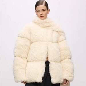 Karl Lagerfeld KL Studio Faux Fur Coat